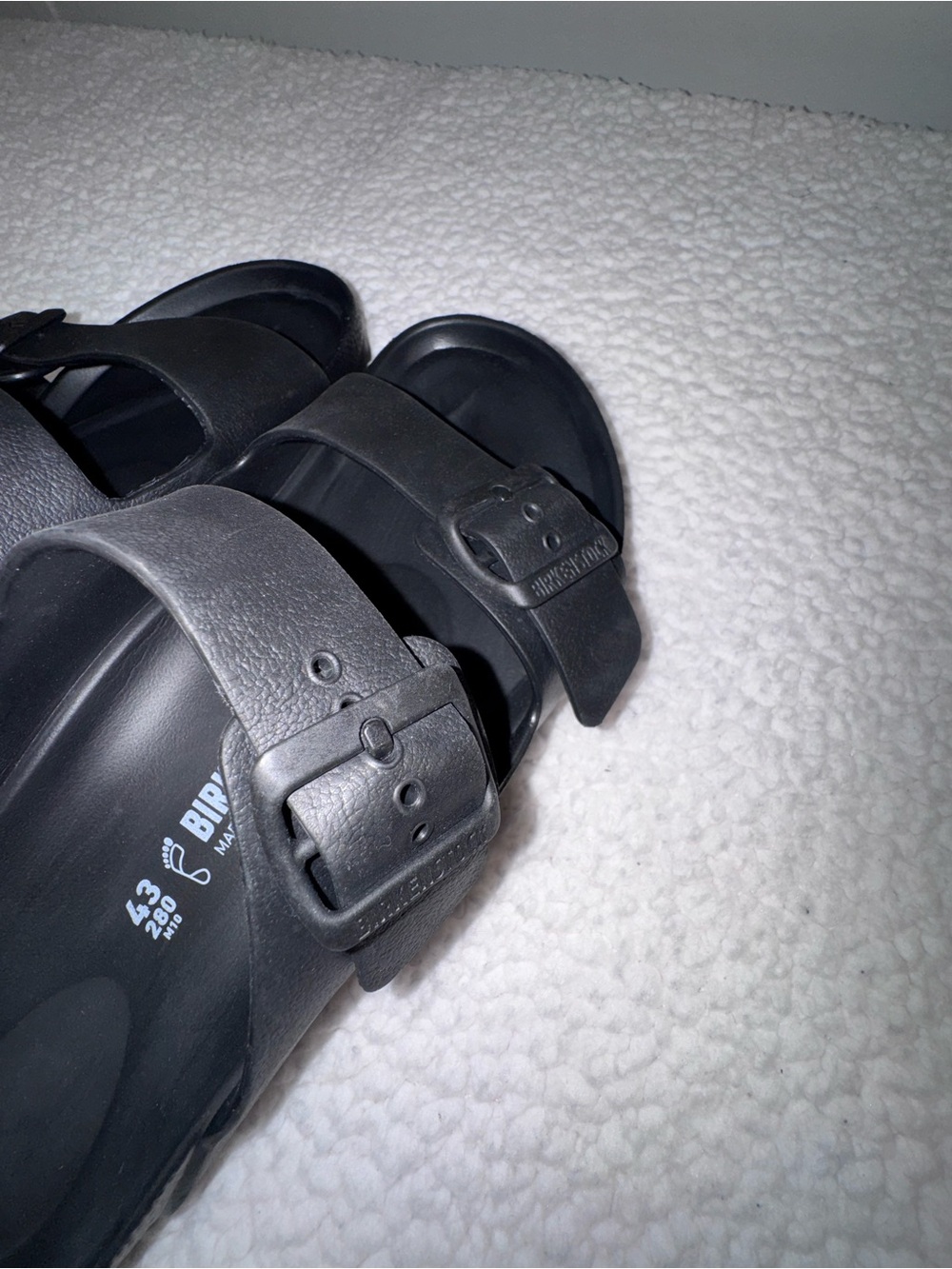 Birkenstock Black Two-Buckle Slide Sandals - Picture 4 of 7